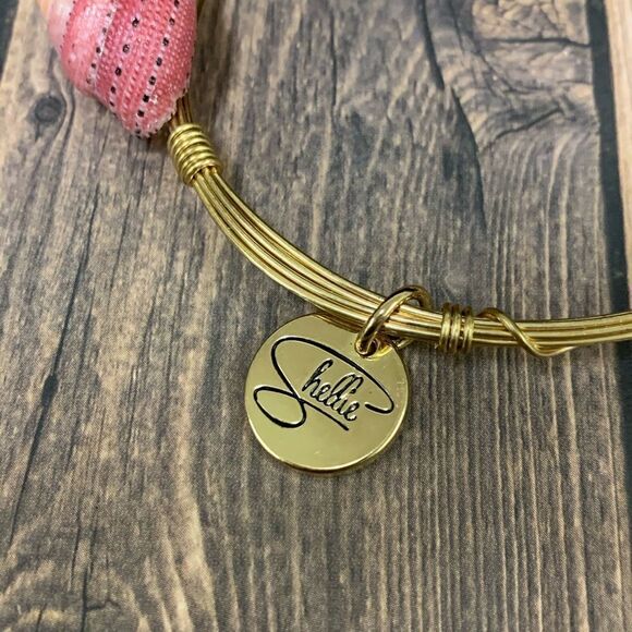 Shellie Sea Shell Wire Wrap Bracelet‎ - Picture 2 of 2